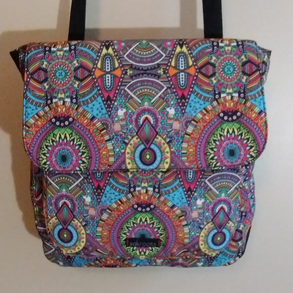 Sakroots Olympic Convertible Vegan Backpack, Rainbow Wanderlust, Indie Boho, NWT